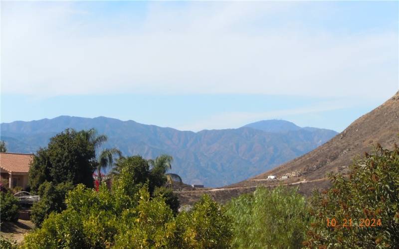 View of the Ortega Mountains from the property.