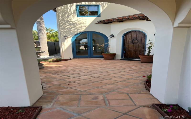 Front entry patio