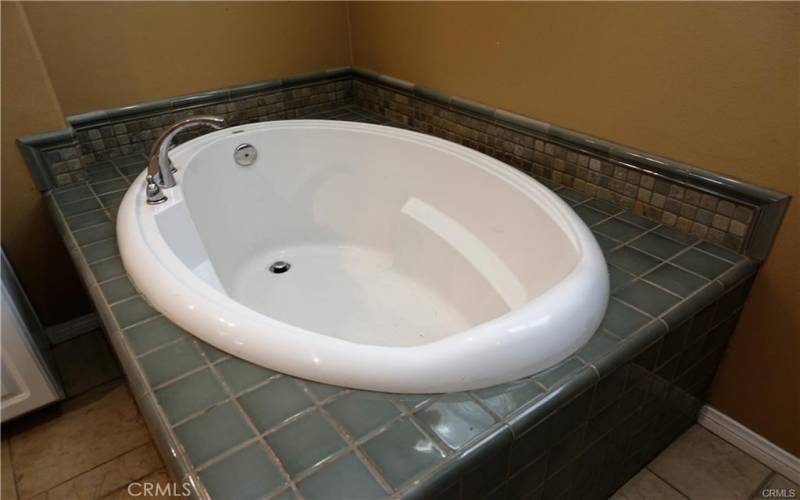 Large soaking bathtub