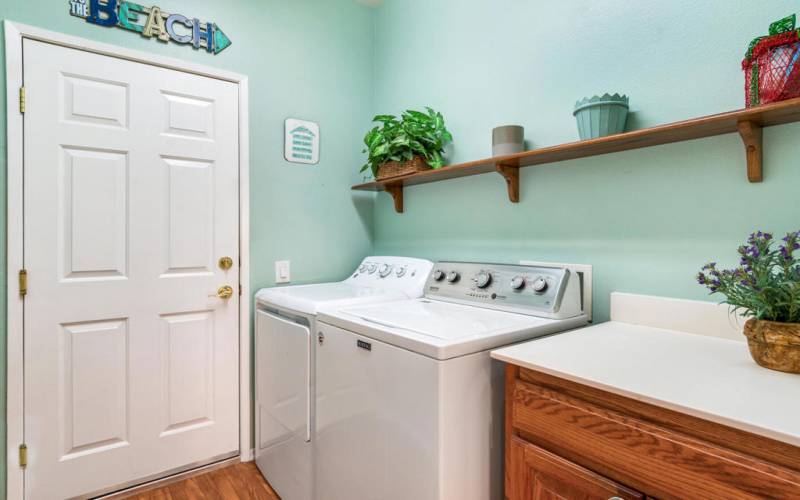 laundry room.