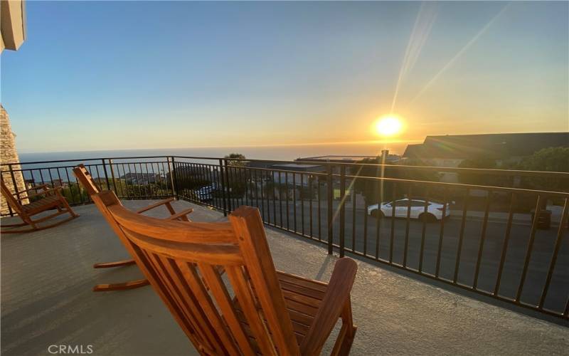 Spectacular ocean view from primary bedroom