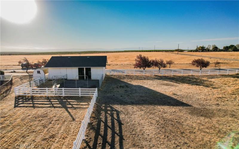 part of fenced pasture/bar