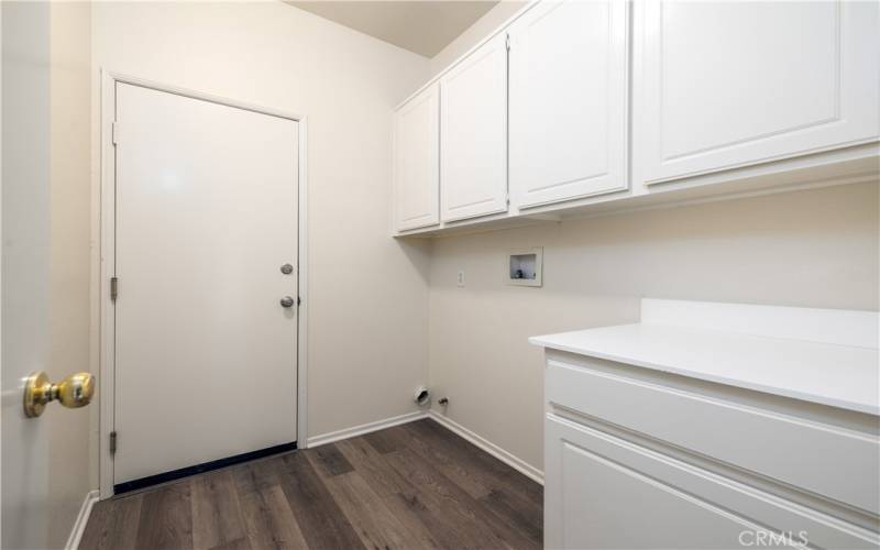 Laundry room.