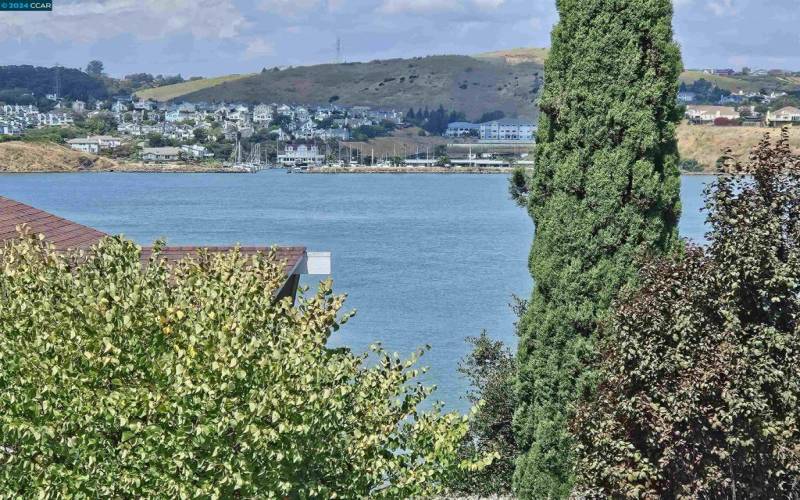 View toward yacht club