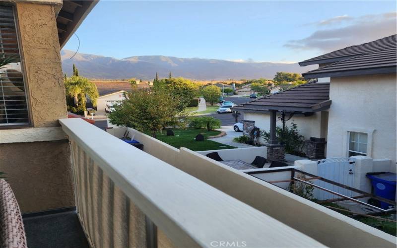 Mountain View from Master Bedroom  Deck Looking East