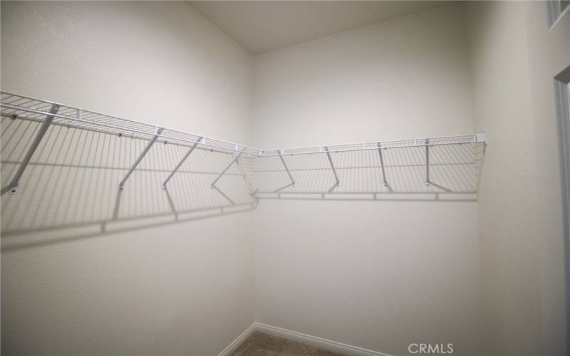 Downstairs bedroom walk-in closet