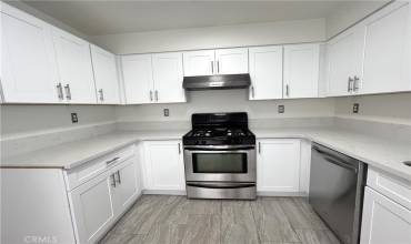 New Shaker cabinets and quartz countertops