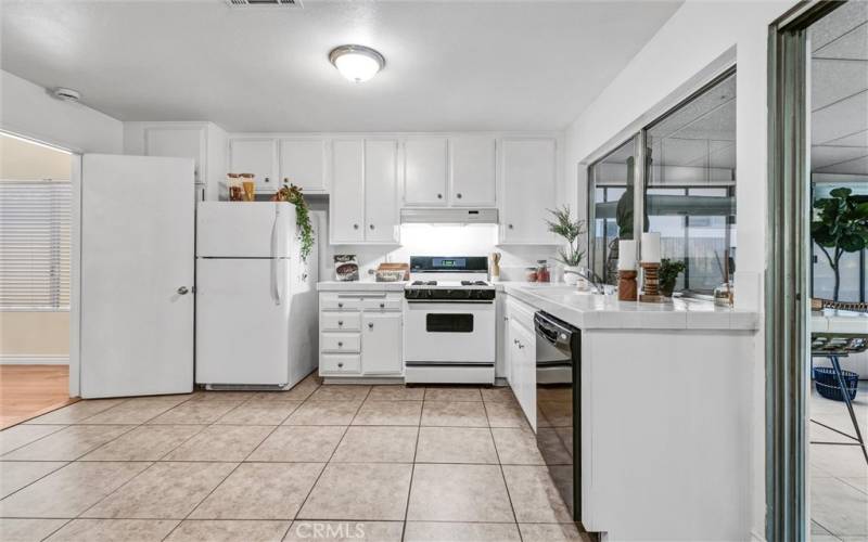 Large open kitchen