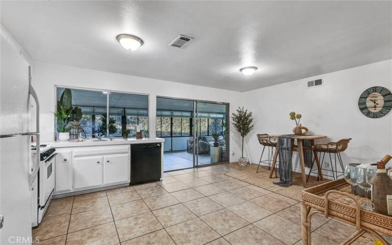 Large open kitchen