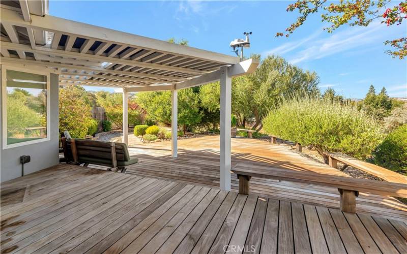 Expansive Hardwood Deck