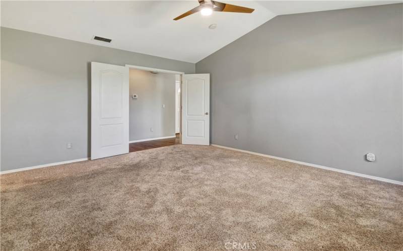 Master Bedroom with Double Door Entry