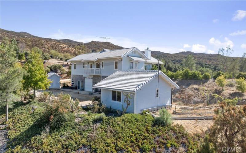 View looking toward the rear of the house and detached ADU