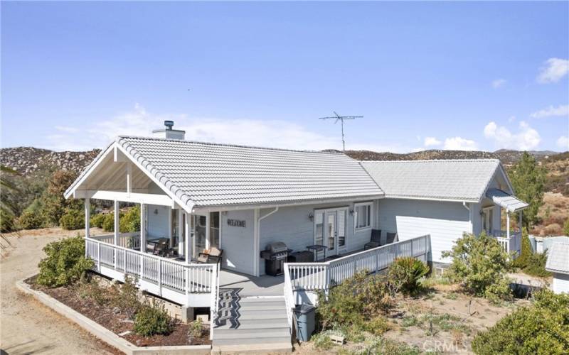 Enjoy the valley views from the lovely wrap-around porch entry