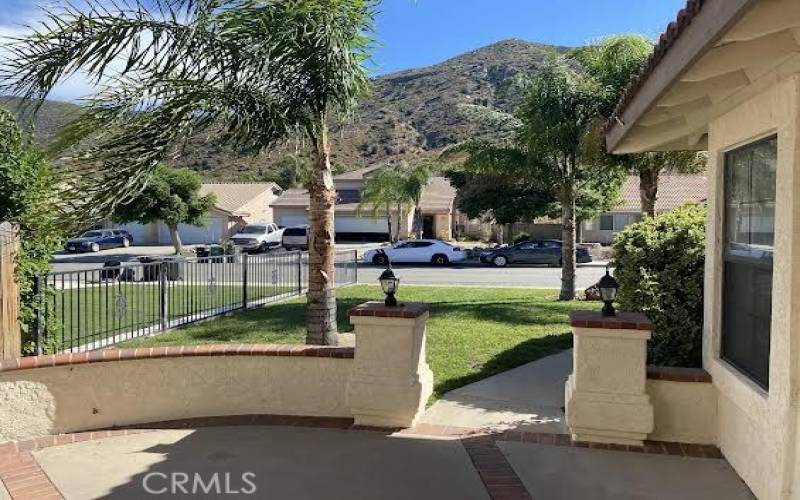 Porch Area with view of hills