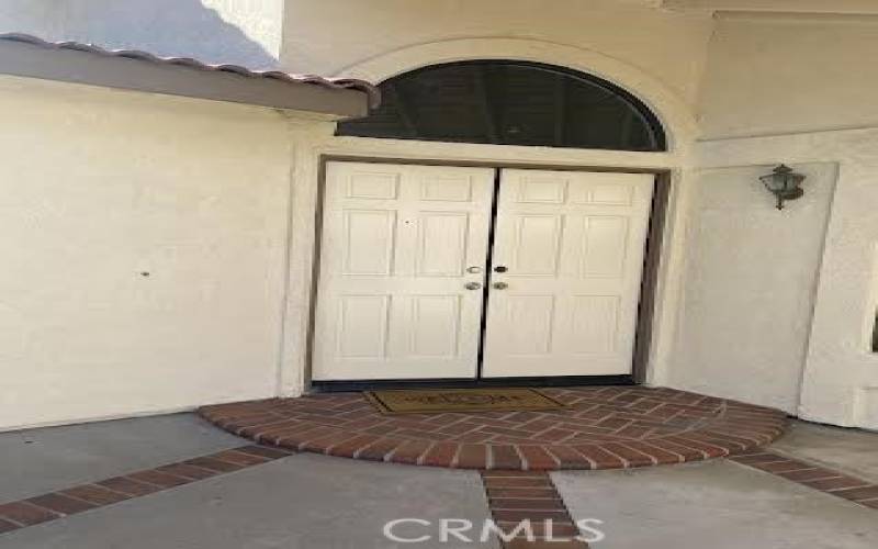 Front Double door entry Porch area