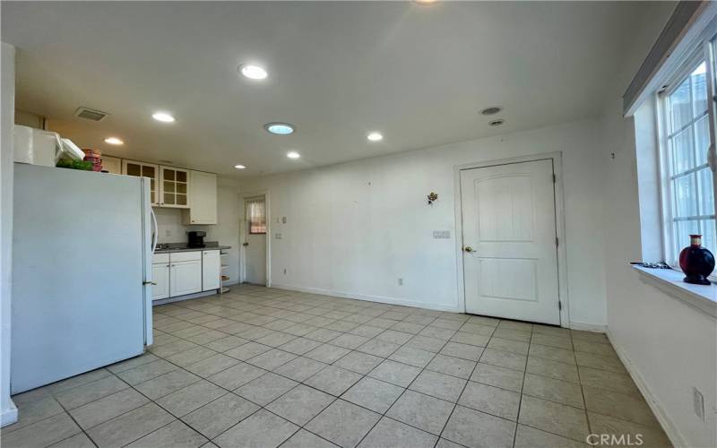 Original Dining Area/Kitchen