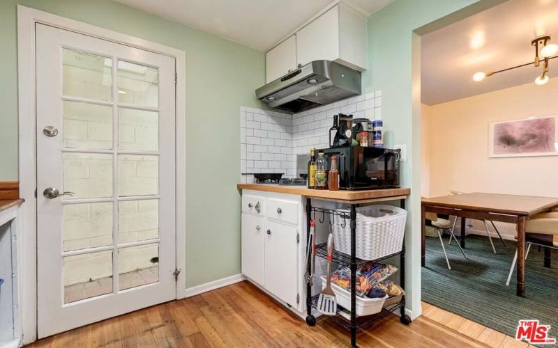 Kitchen into Dining Room