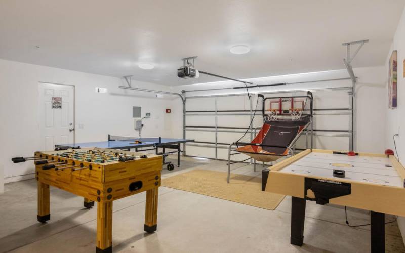 2 Car Garage - Game Room