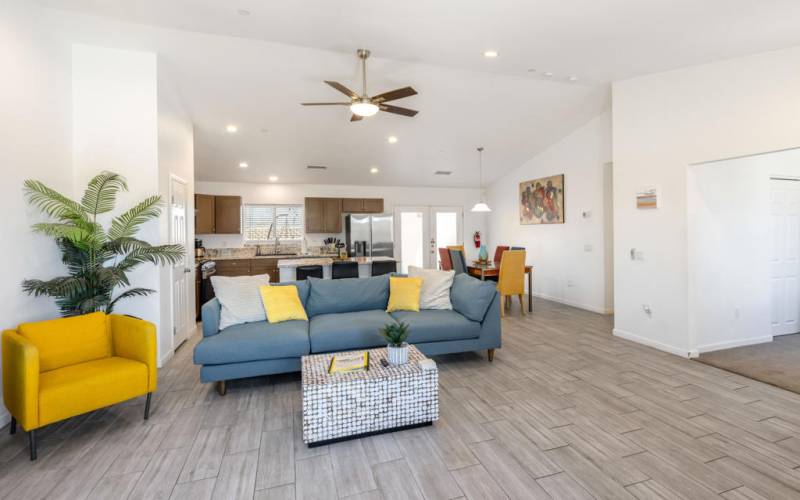 Lvingroom with Vaulted Ceilings