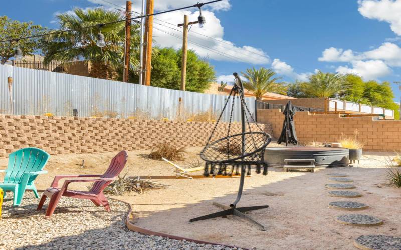 Cowboy tub in Backyard