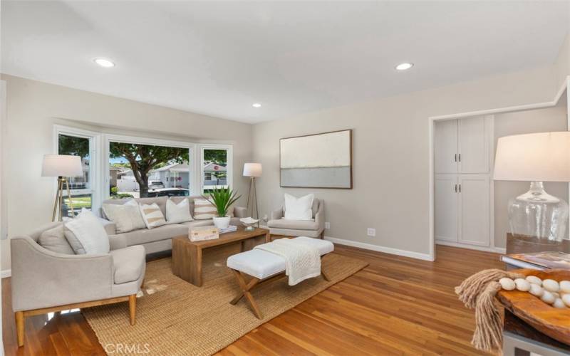 Living Room with Bay Window