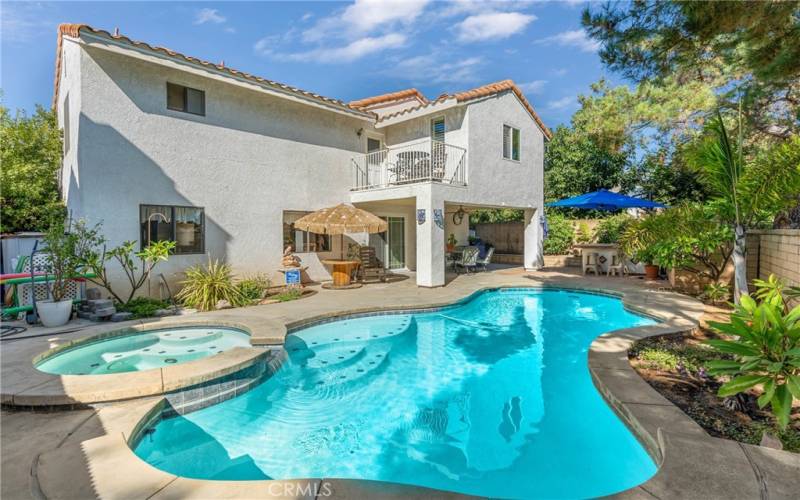 Backyard Pool and Spa