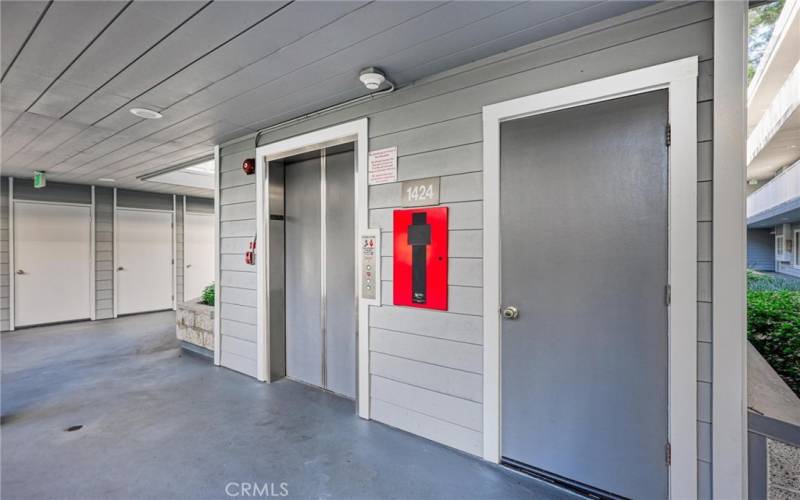 Easy access elevators close to unit.