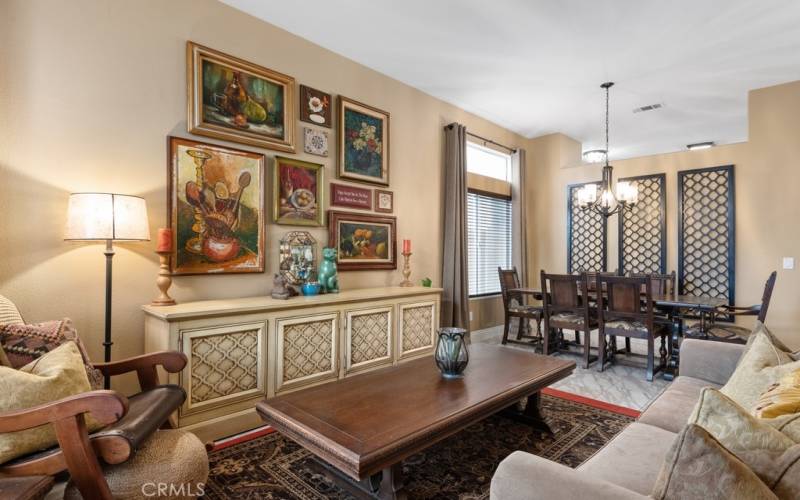 Front Living Room and Dining Room