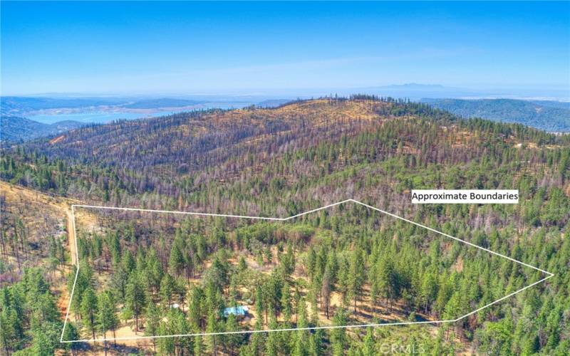 Looking from north to south - Lake Oroville and the Sutter Buttes in the background