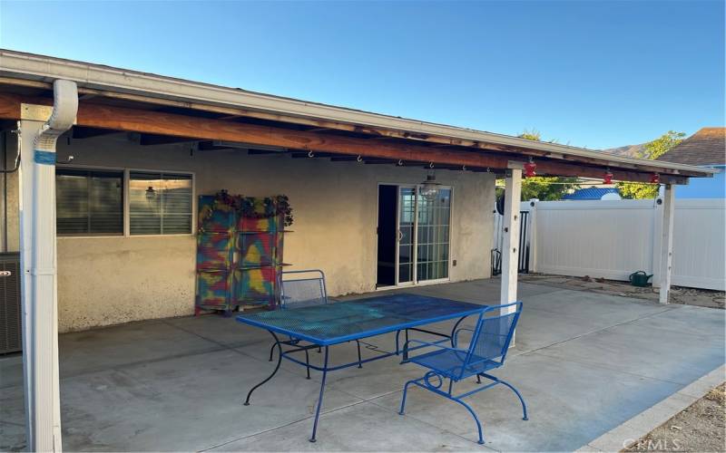 Covered patio