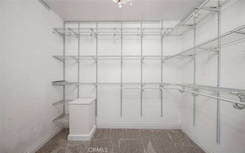 YOUR CLOSET IS ORGANIZED AND HAS A LAUNDRY CHUTE