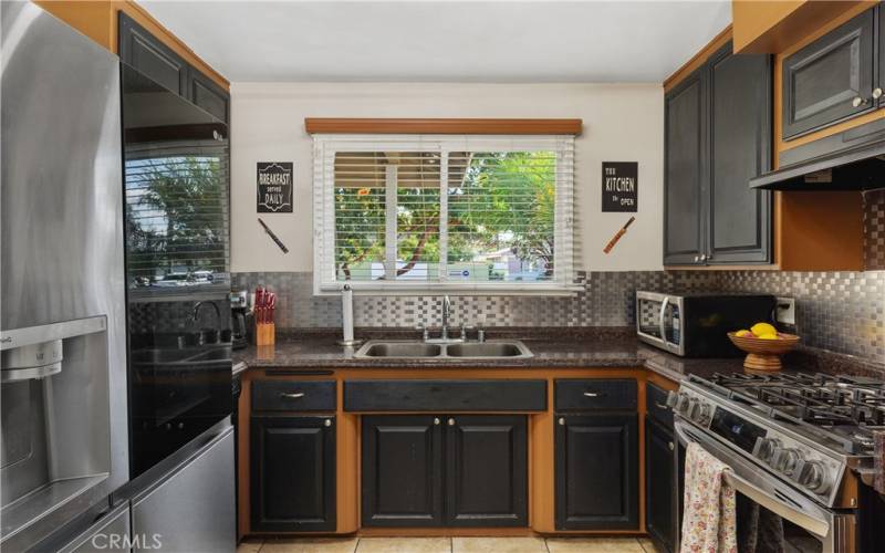 Kitchen with updated and newer appliances