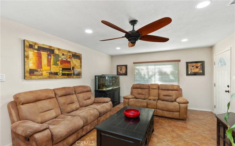 The natural light enhances this fantastic room and floor plan