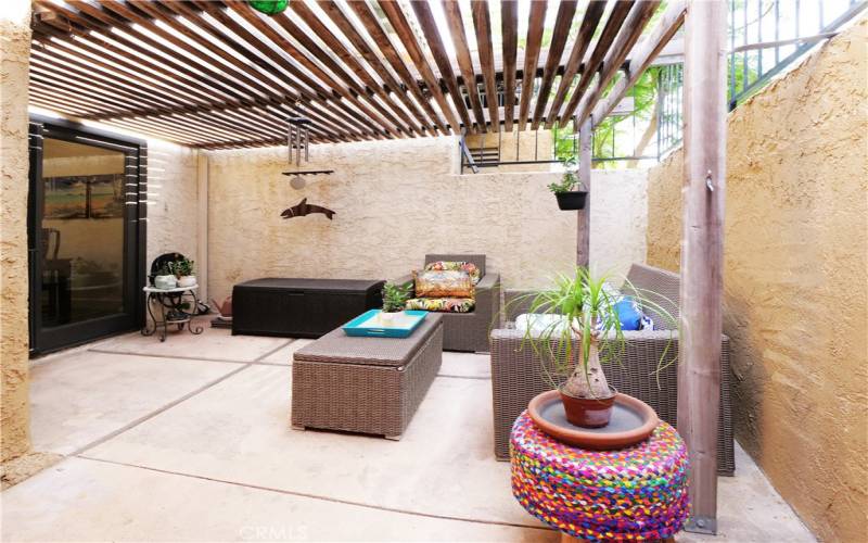 Private Enclosed Patio is the Largest in the Community