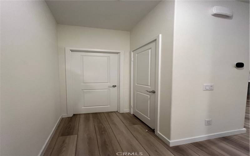 Second half bath and storage closet.