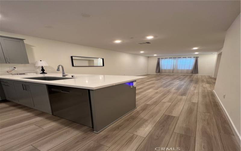 Beautiful kitchen and dining area.