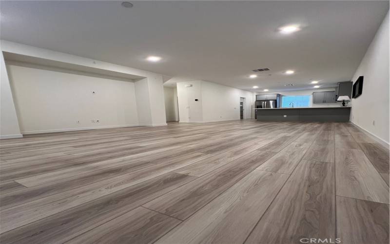 Beautiful open living and dining area.