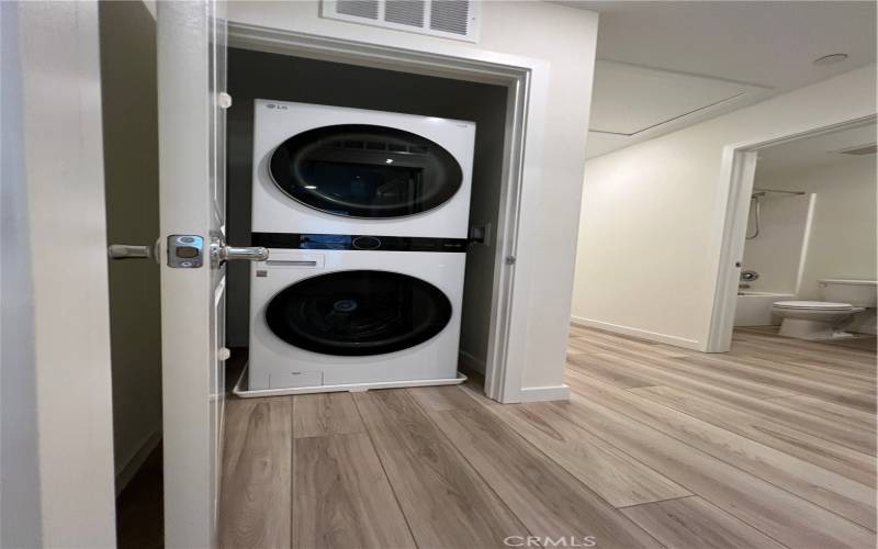 Third floor washer and dryer.