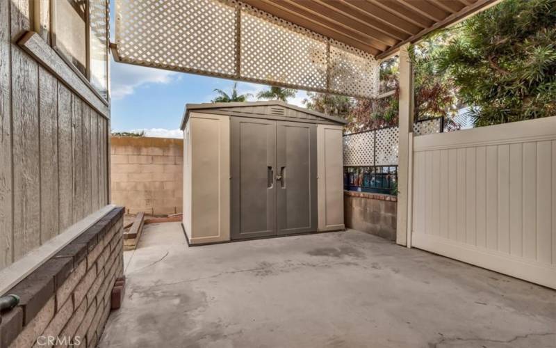 Shed in Carport