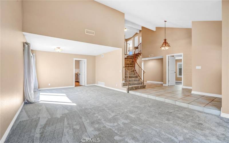 Living room, Dining room, Entry way