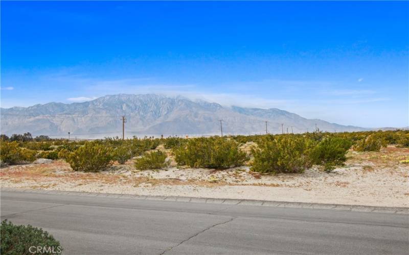 View of the San Jacinto Mountains