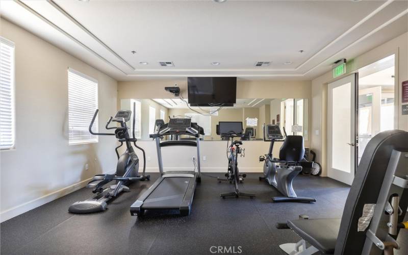 Exercise room in Clubhouse