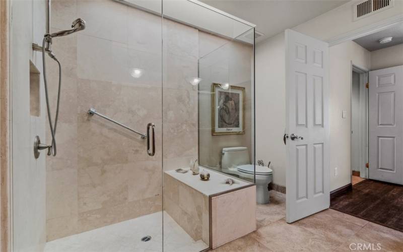 Primary walk in-- luxurious shower