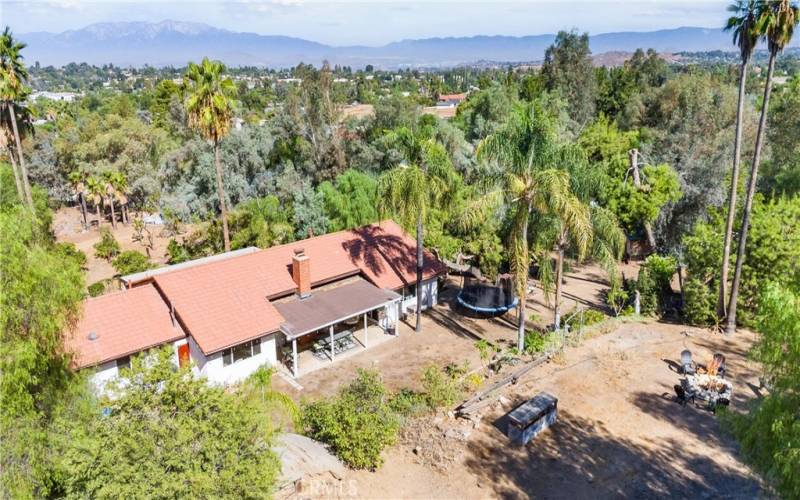 Just a partial arial view of the back of your house and property.