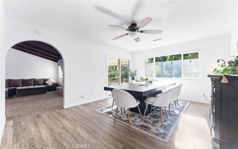 Extra large dining room with views to your beautiful backyard!