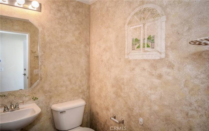 Powder room on main level