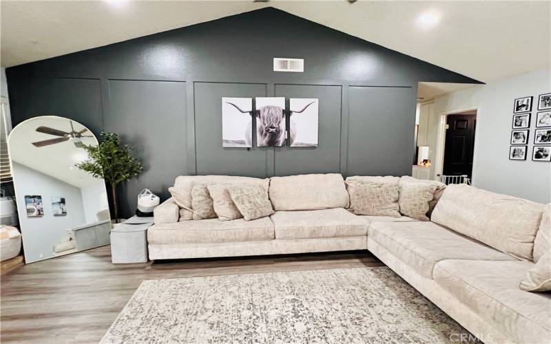 Spacious remodeled living room