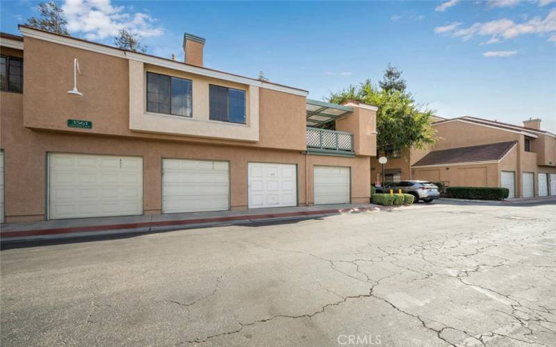 No homes above or below you - unit sits above garages