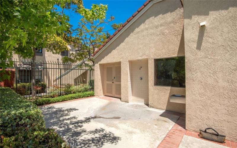 Two community pools, spas and saunas.  Showers at both pools.