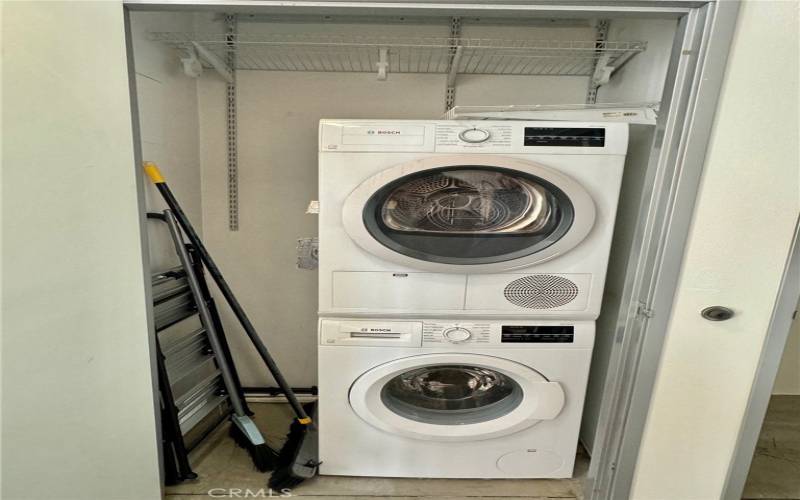 Stack Euro style washer/dryer